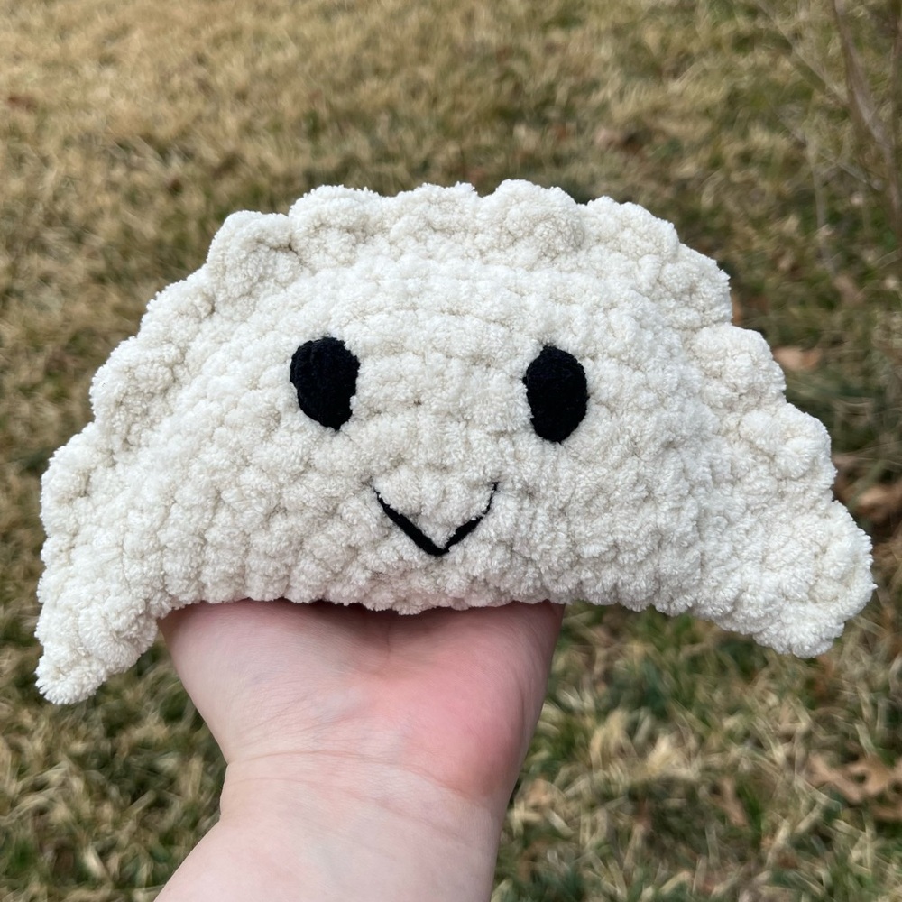 Crocheted Dumpling or Empanada Plushie